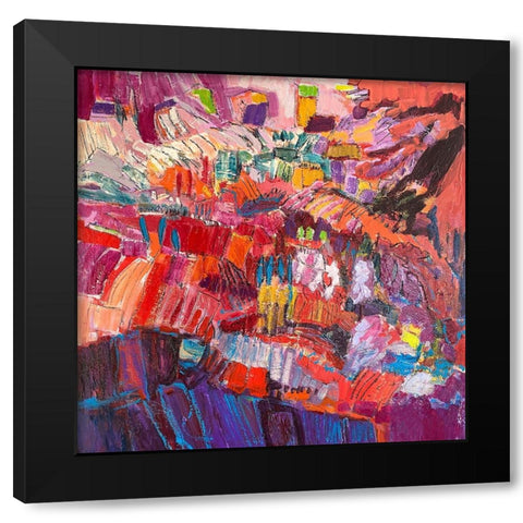 Splendid Garden II Black Modern Wood Framed Art Print with Double Matting by Fagan, Dorothy