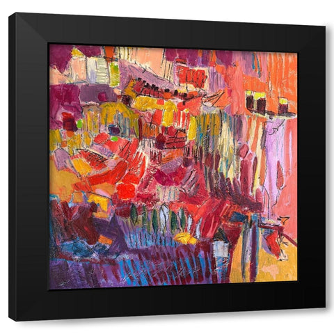 Splendid Garden IV Black Modern Wood Framed Art Print with Double Matting by Fagan, Dorothy