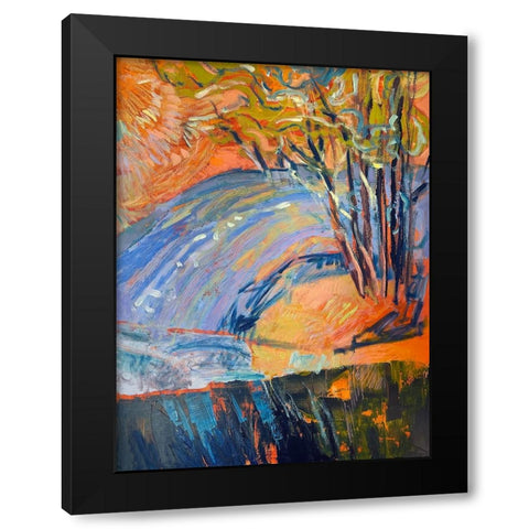 Cadmium Winter Solstice III Black Modern Wood Framed Art Print by Fagan, Dorothy