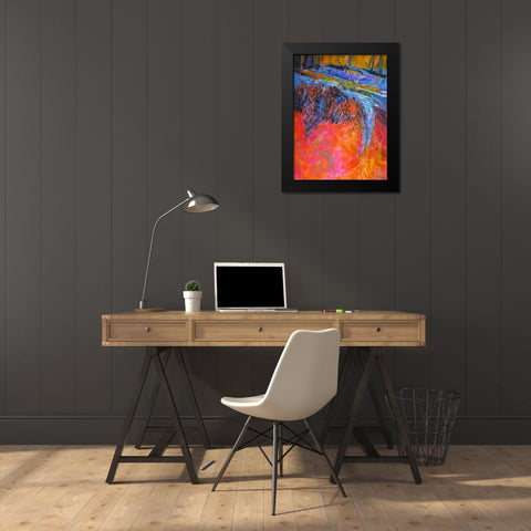 Vibrant Flow I Black Modern Wood Framed Art Print by Fagan, Dorothy