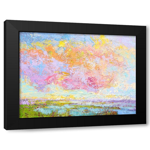 On a Summers Eve Black Modern Wood Framed Art Print with Double Matting by Fagan, Dorothy