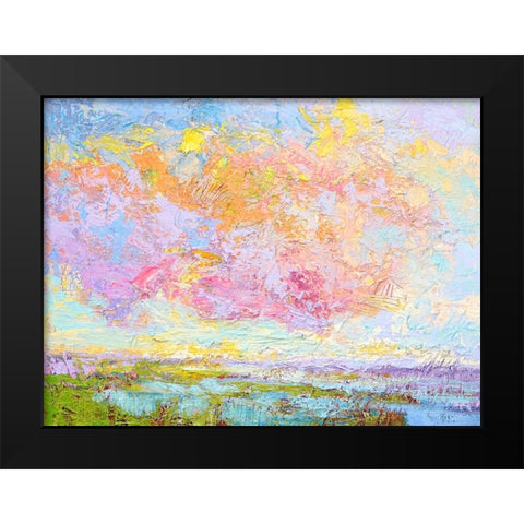 On a Summers Eve Black Modern Wood Framed Art Print by Fagan, Dorothy