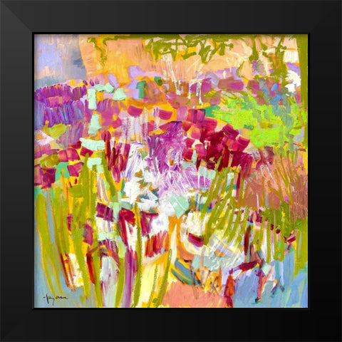 From My Garden Window III Black Modern Wood Framed Art Print by Fagan, Dorothy