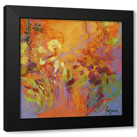 From My Garden Window IV Black Modern Wood Framed Art Print with Double Matting by Fagan, Dorothy