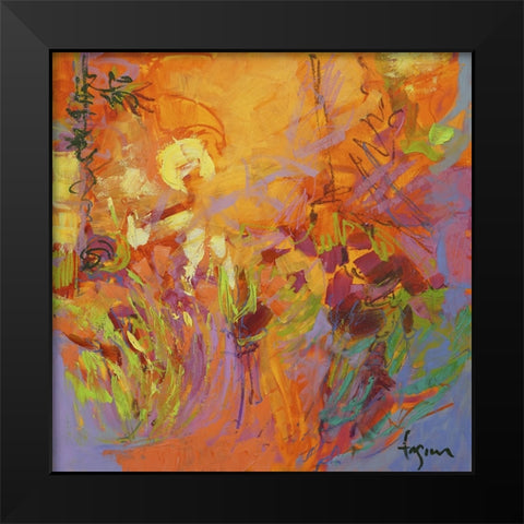 From My Garden Window IV Black Modern Wood Framed Art Print by Fagan, Dorothy