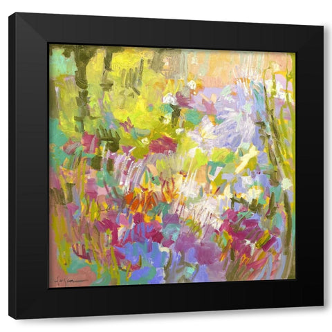 From My Garden Window V Black Modern Wood Framed Art Print with Double Matting by Fagan, Dorothy