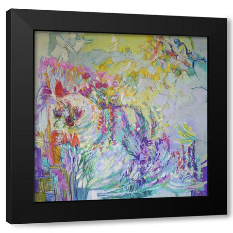From My Garden Window VI Black Modern Wood Framed Art Print with Double Matting by Fagan, Dorothy