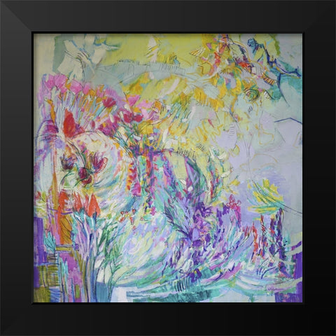 From My Garden Window VI Black Modern Wood Framed Art Print by Fagan, Dorothy