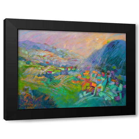 Embraced Black Modern Wood Framed Art Print with Double Matting by Fagan, Dorothy