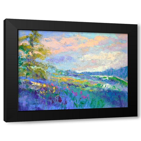 On a Happy Day Black Modern Wood Framed Art Print by Fagan, Dorothy