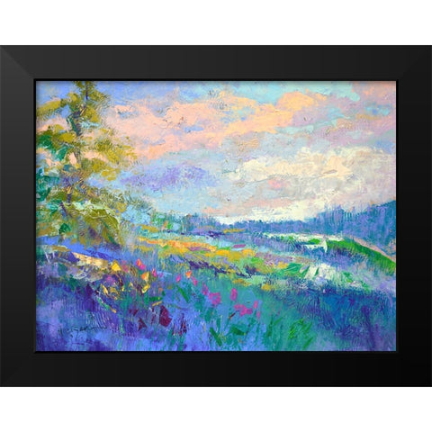 On a Happy Day Black Modern Wood Framed Art Print by Fagan, Dorothy