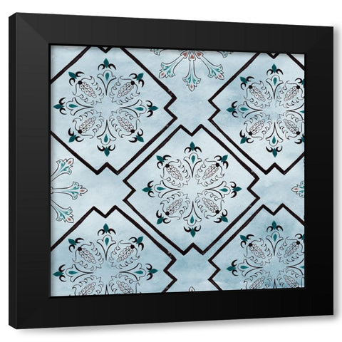 Repetition II Black Modern Wood Framed Art Print by Wang, Melissa