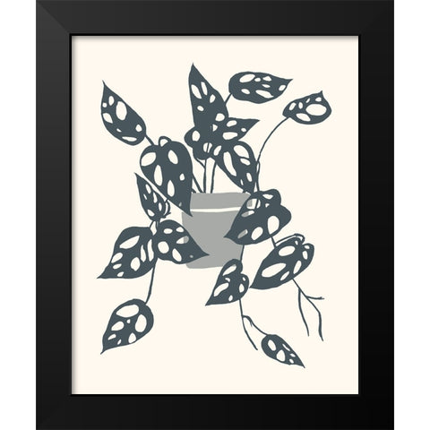 Growing Leaves IV Black Modern Wood Framed Art Print by Wang, Melissa