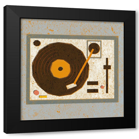 Bygone Beats I Black Modern Wood Framed Art Print with Double Matting by Barnes, Victoria