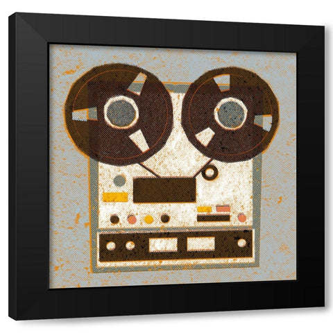 Bygone Beats II Black Modern Wood Framed Art Print with Double Matting by Barnes, Victoria