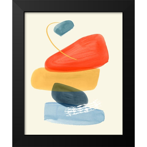 Bright Color Bundle II Black Modern Wood Framed Art Print by Barnes, Victoria