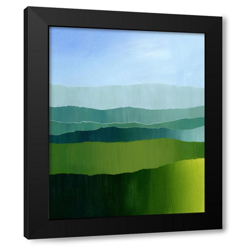 Blue Ridge Fade I Black Modern Wood Framed Art Print by Popp, Grace
