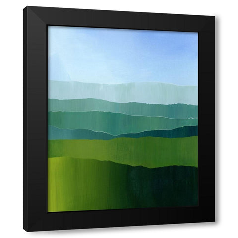 Blue Ridge Fade II Black Modern Wood Framed Art Print with Double Matting by Popp, Grace