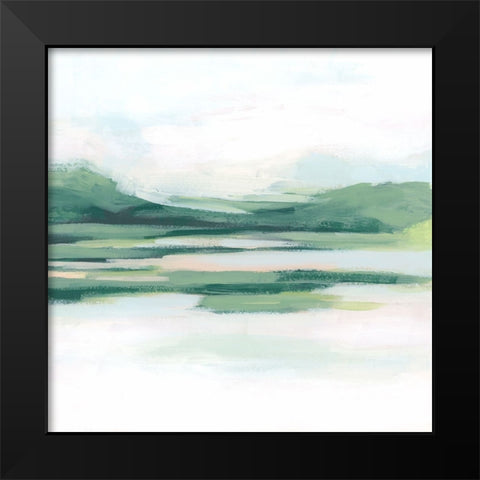 Mossy Inlet I Black Modern Wood Framed Art Print by Vess, June Erica