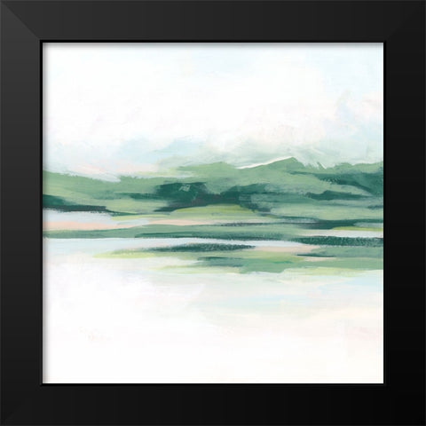 Mossy Inlet II Black Modern Wood Framed Art Print by Vess, June Erica