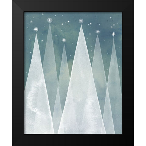 Mod Evergreens I Black Modern Wood Framed Art Print by Popp, Grace