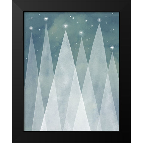 Mod Evergreens II Black Modern Wood Framed Art Print by Popp, Grace