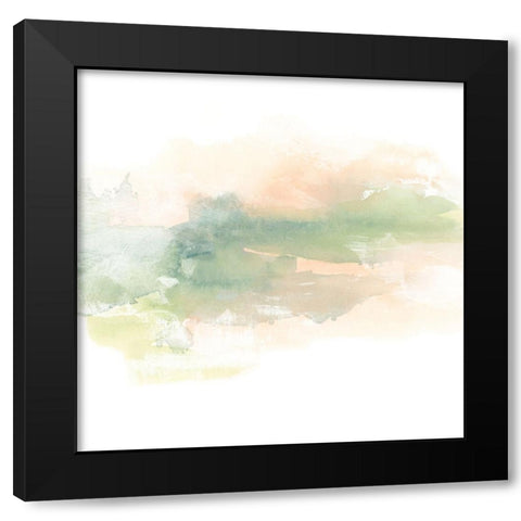 Patina Coastline I Black Modern Wood Framed Art Print by Vess, June Erica