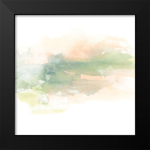 Patina Coastline I Black Modern Wood Framed Art Print by Vess, June Erica