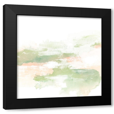 Patina Coastline II Black Modern Wood Framed Art Print by Vess, June Erica