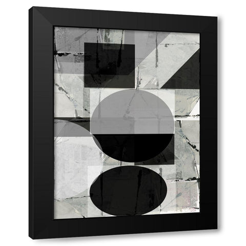 Abstract Neutrality II Black Modern Wood Framed Art Print by Cartissi