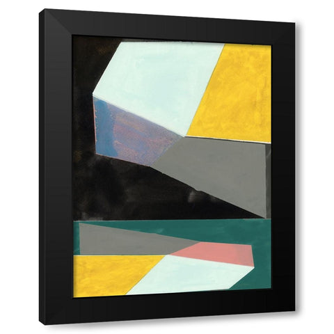 Chop II Black Modern Wood Framed Art Print with Double Matting by Cartissi