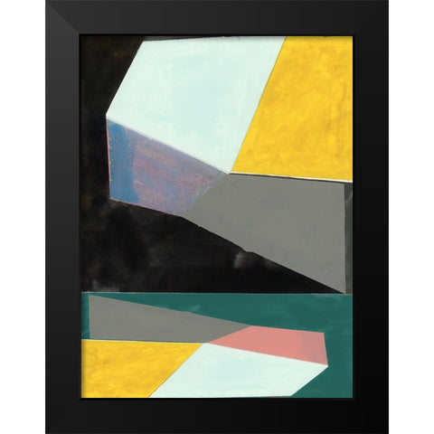 Chop II Black Modern Wood Framed Art Print by Cartissi