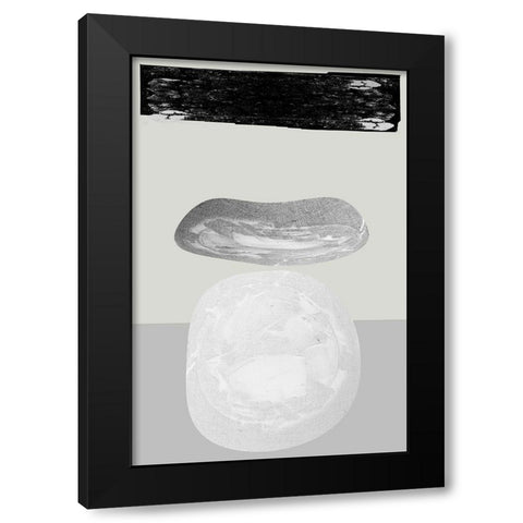 Eggy II Black Modern Wood Framed Art Print by Cartissi