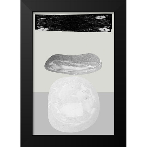 Eggy II Black Modern Wood Framed Art Print by Cartissi