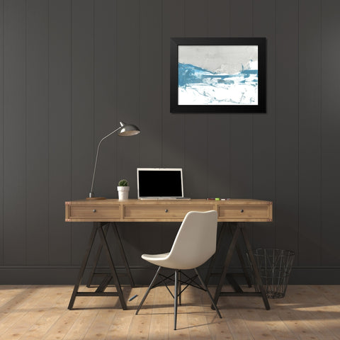 Meta Land I Black Modern Wood Framed Art Print by Cartissi