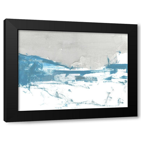 Meta Land I Black Modern Wood Framed Art Print with Double Matting by Cartissi