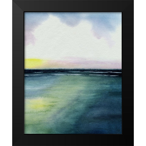 Sherbet Sunset Diptych II Black Modern Wood Framed Art Print by Popp, Grace