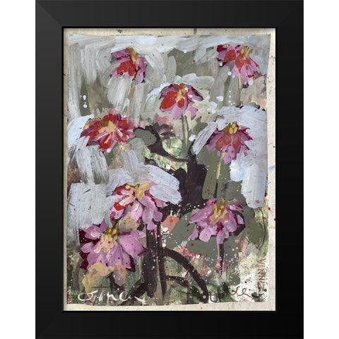 Zinnia I Black Modern Wood Framed Art Print by Ferrell, Erin McGee
