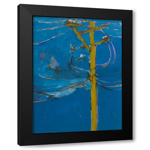 Wires IV Black Modern Wood Framed Art Print by Ferrell, Erin McGee