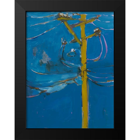 Wires IV Black Modern Wood Framed Art Print by Ferrell, Erin McGee