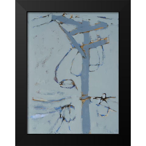 Wires VI Black Modern Wood Framed Art Print by Ferrell, Erin McGee