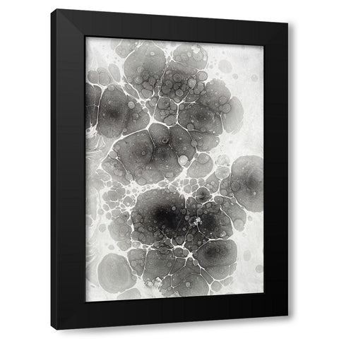 Marbling II Black Modern Wood Framed Art Print with Double Matting by Ferrell, Erin McGee