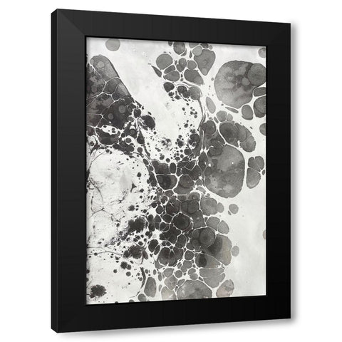 Marbling III Black Modern Wood Framed Art Print by Ferrell, Erin McGee