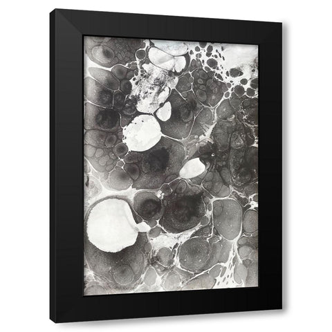 Marbling IV Black Modern Wood Framed Art Print by Ferrell, Erin McGee