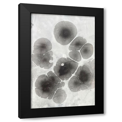 Marbling V Black Modern Wood Framed Art Print with Double Matting by Ferrell, Erin McGee