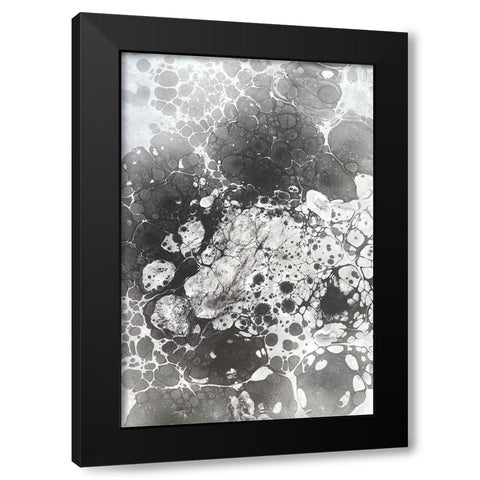 Marbling VI Black Modern Wood Framed Art Print with Double Matting by Ferrell, Erin McGee