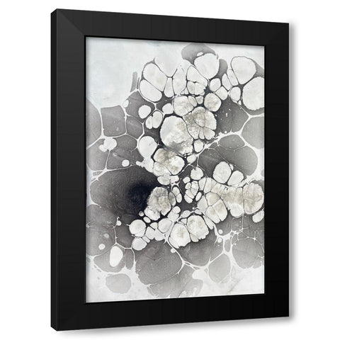 Marbling VII Black Modern Wood Framed Art Print by Ferrell, Erin McGee