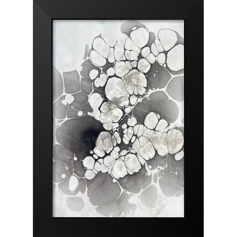Marbling VII Black Modern Wood Framed Art Print by Ferrell, Erin McGee