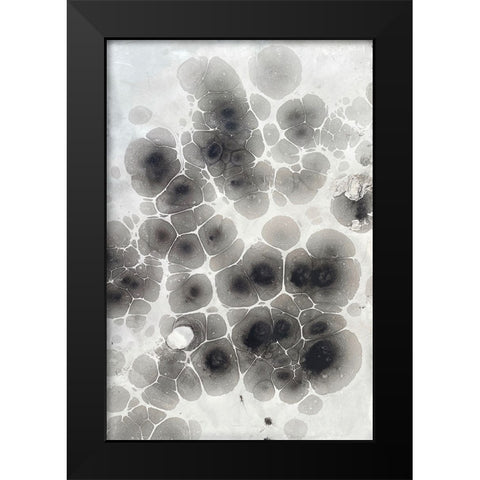 Marbling VIII Black Modern Wood Framed Art Print by Ferrell, Erin McGee