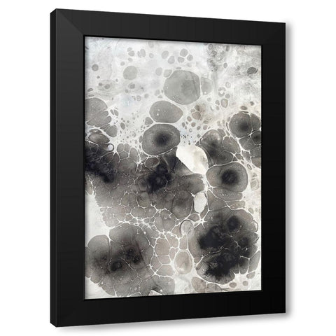 Marbling X Black Modern Wood Framed Art Print by Ferrell, Erin McGee